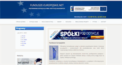Desktop Screenshot of fundusze-europejskie.net